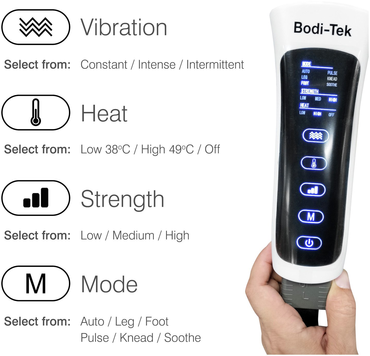 Bodi-Tek Comfort360 Half Leg Air Compression Massager