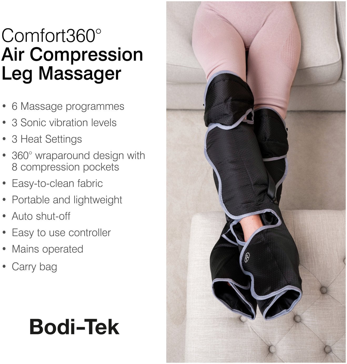 Bodi-Tek Comfort360 Half Leg Air Compression Massager