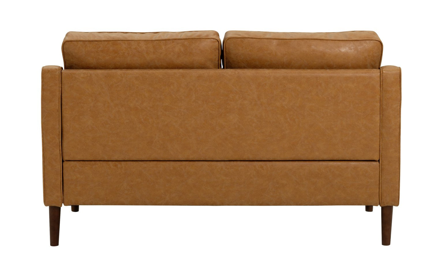 Argos Home Knox Faux Leather 2 Seater Sofa - Tan