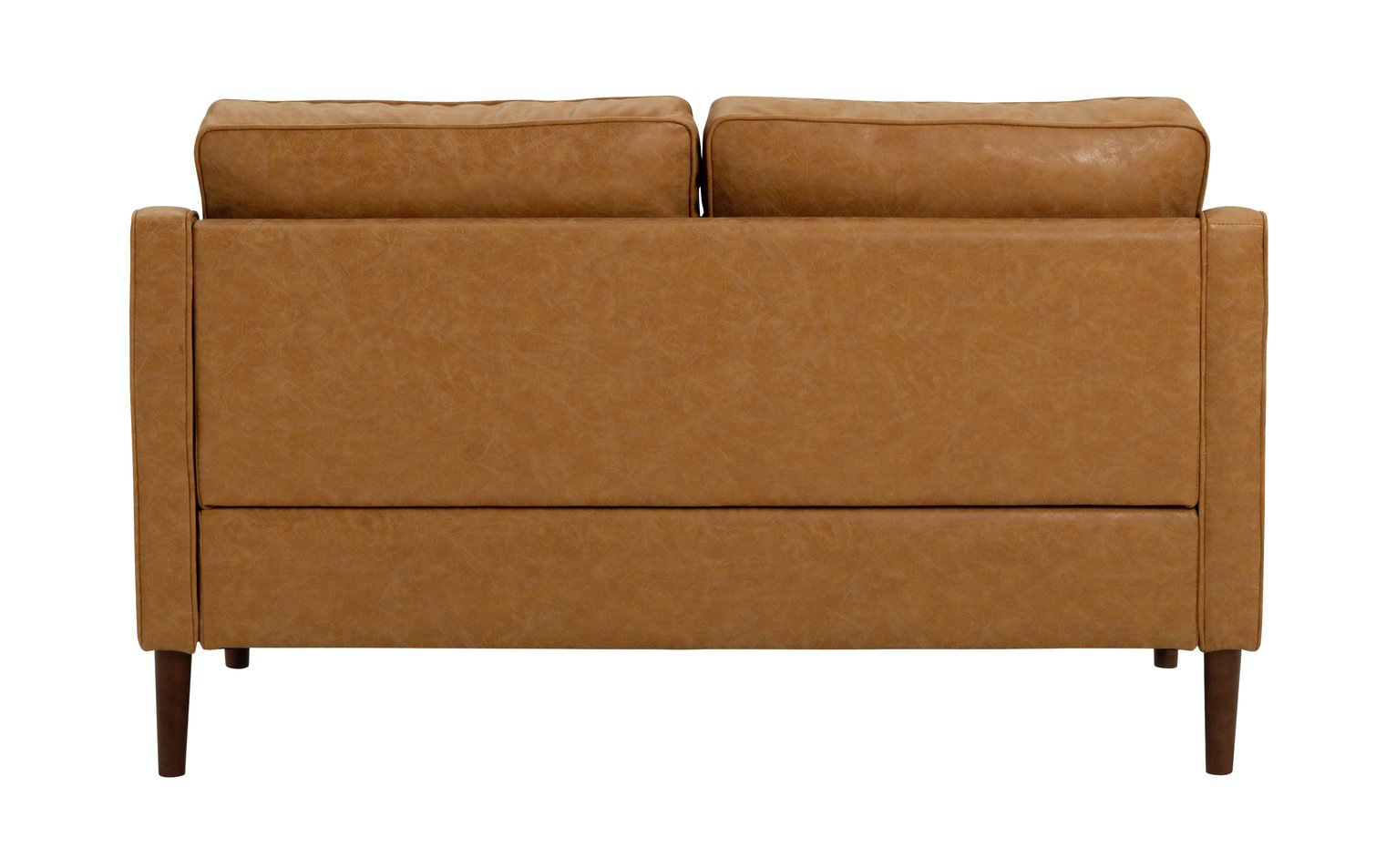 Argos Home Knox Faux Leather 2 Seater Sofa - Tan