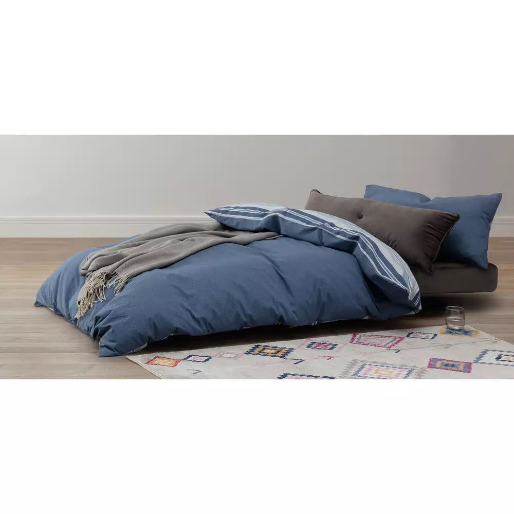 Habitat Roma Velvet Fabric Chairbed - Charcoal