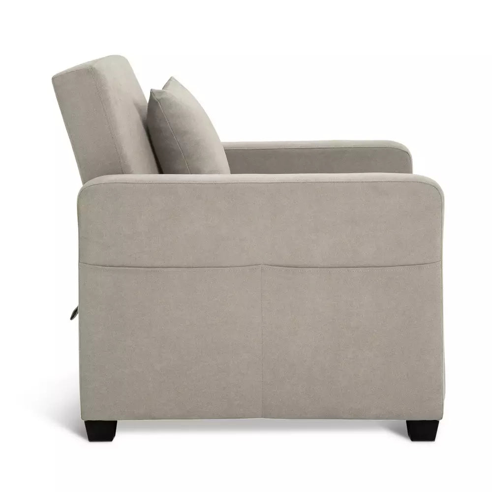 Habitat Reagan Single Fabric Chairbed - Natural