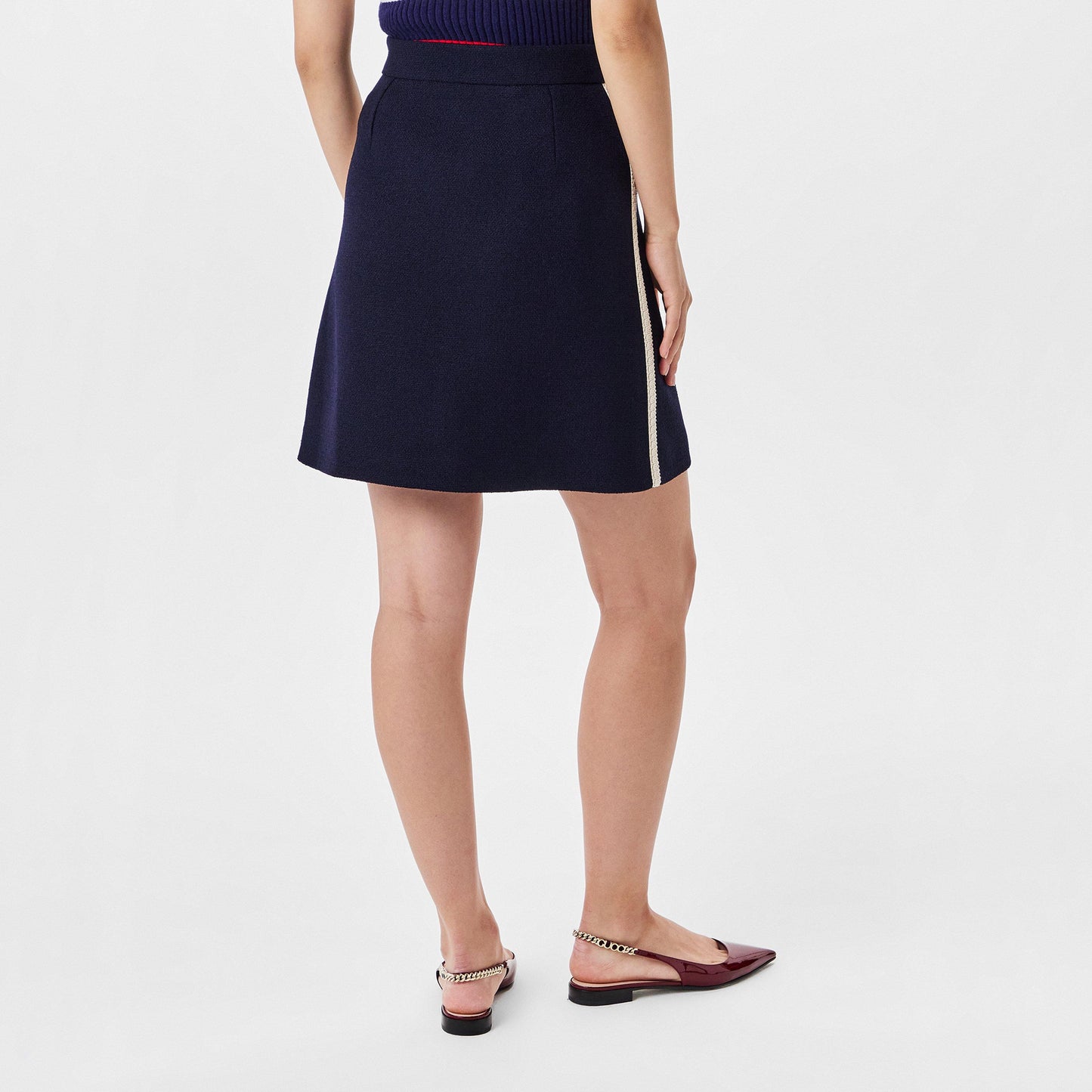 Gucci Women's Retro Tweed Wool Skirt
