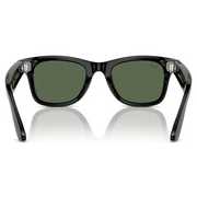 Ray-Ban Meta Wayfarer Glasses - Shiny Black, G15 Green