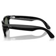 Ray-Ban Meta Wayfarer Glasses - Shiny Black, G15 Green