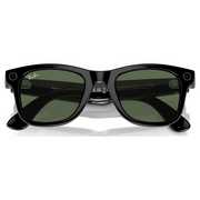 Ray-Ban Meta Wayfarer Glasses - Shiny Black, G15 Green
