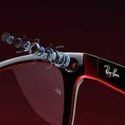 Ray-Ban Meta Wayfarer Glasses - Shiny Black, G15 Green