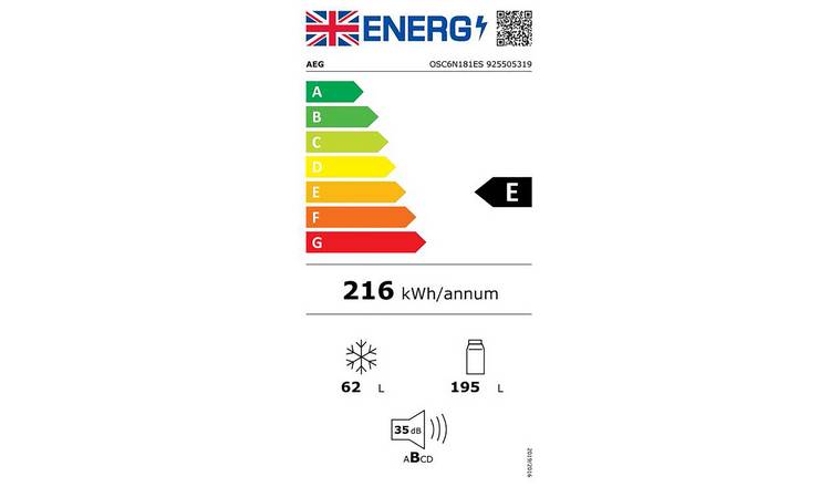 AEG OSC6N181ES Integrated Fridge Freezer - White