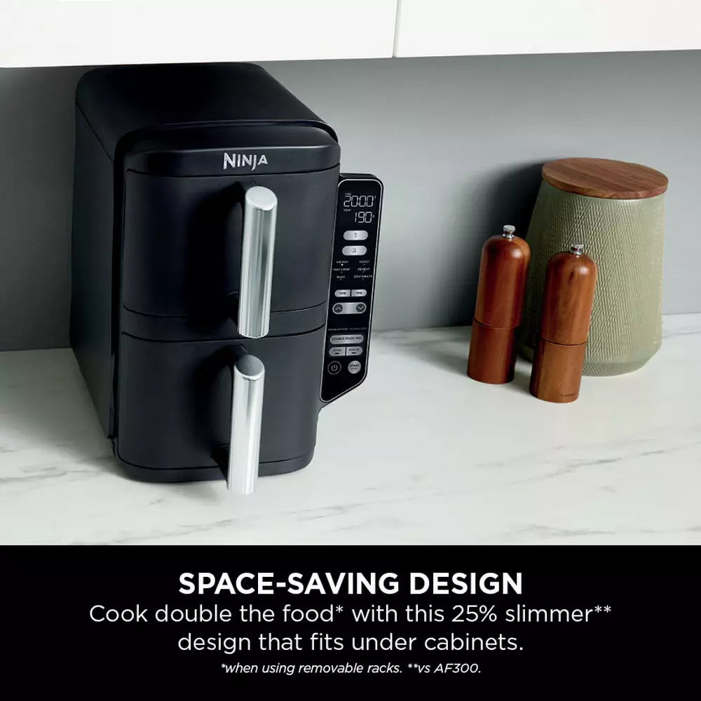 Ninja Double Stack SL300UK 7.6L Air Fryer - Black