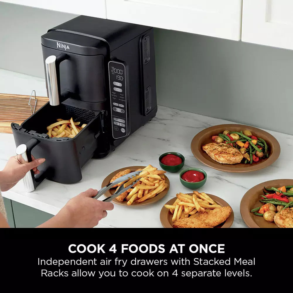 Ninja Double Stack SL300UK 7.6L Air Fryer - Black