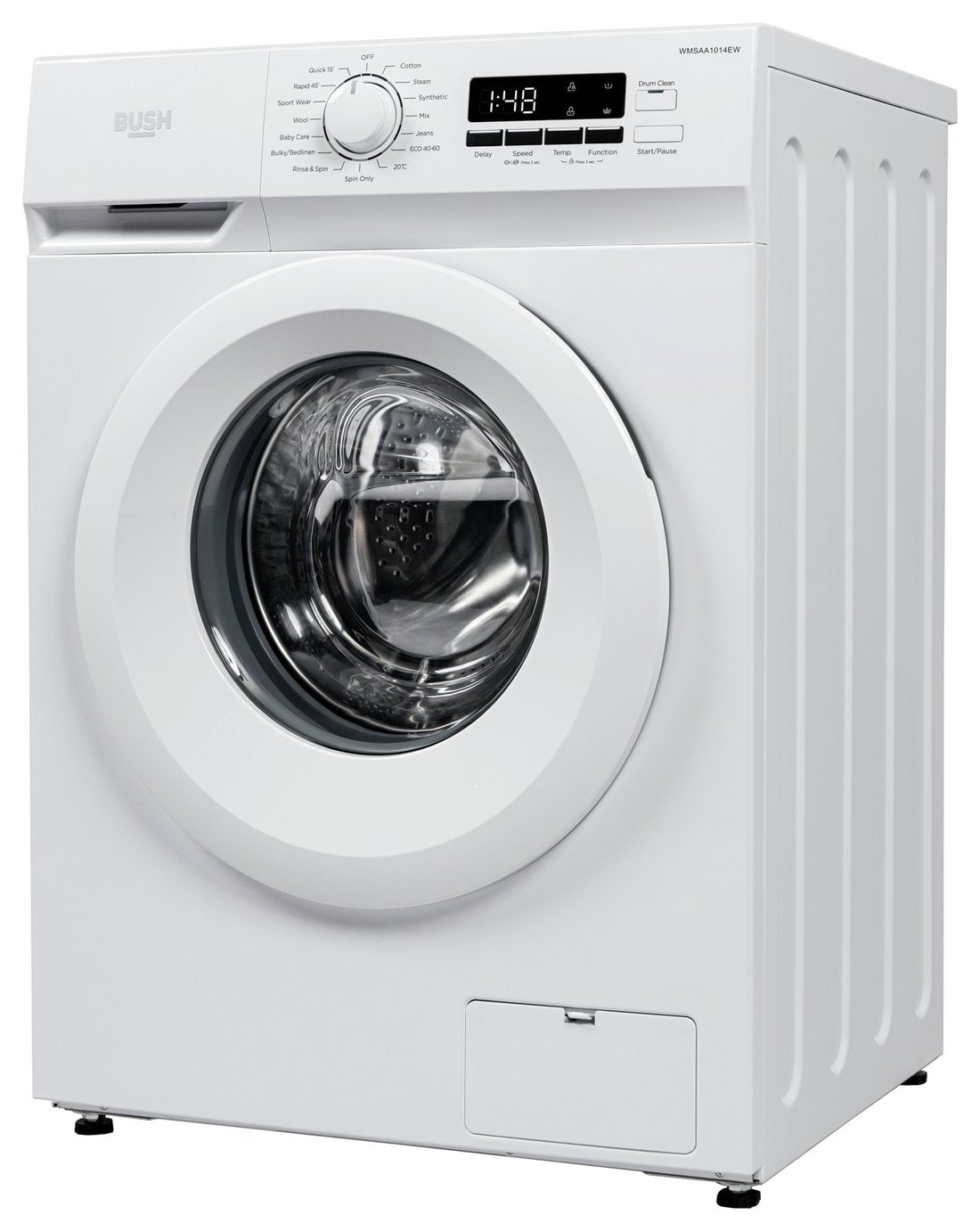 Bush WMSAA1014EW 10KG 1400 Spin Washing Machine - White