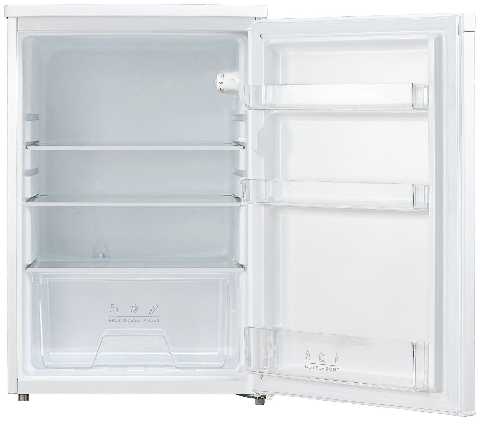 Bush MEE5585UCL Under Counter Larder Fridge - White