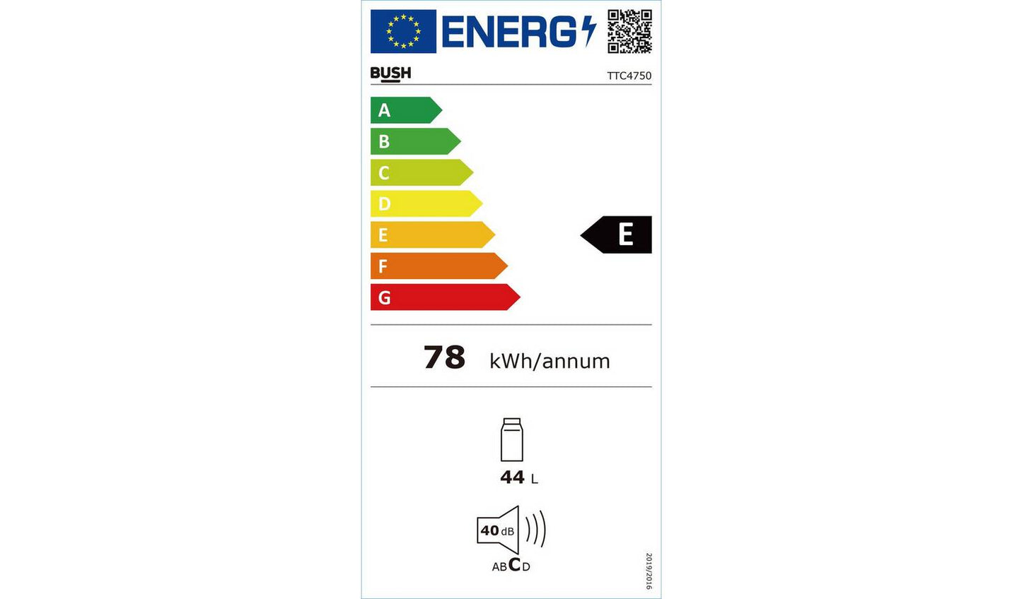 Bush TTC4750 Table Top Drinks Chiller - Black