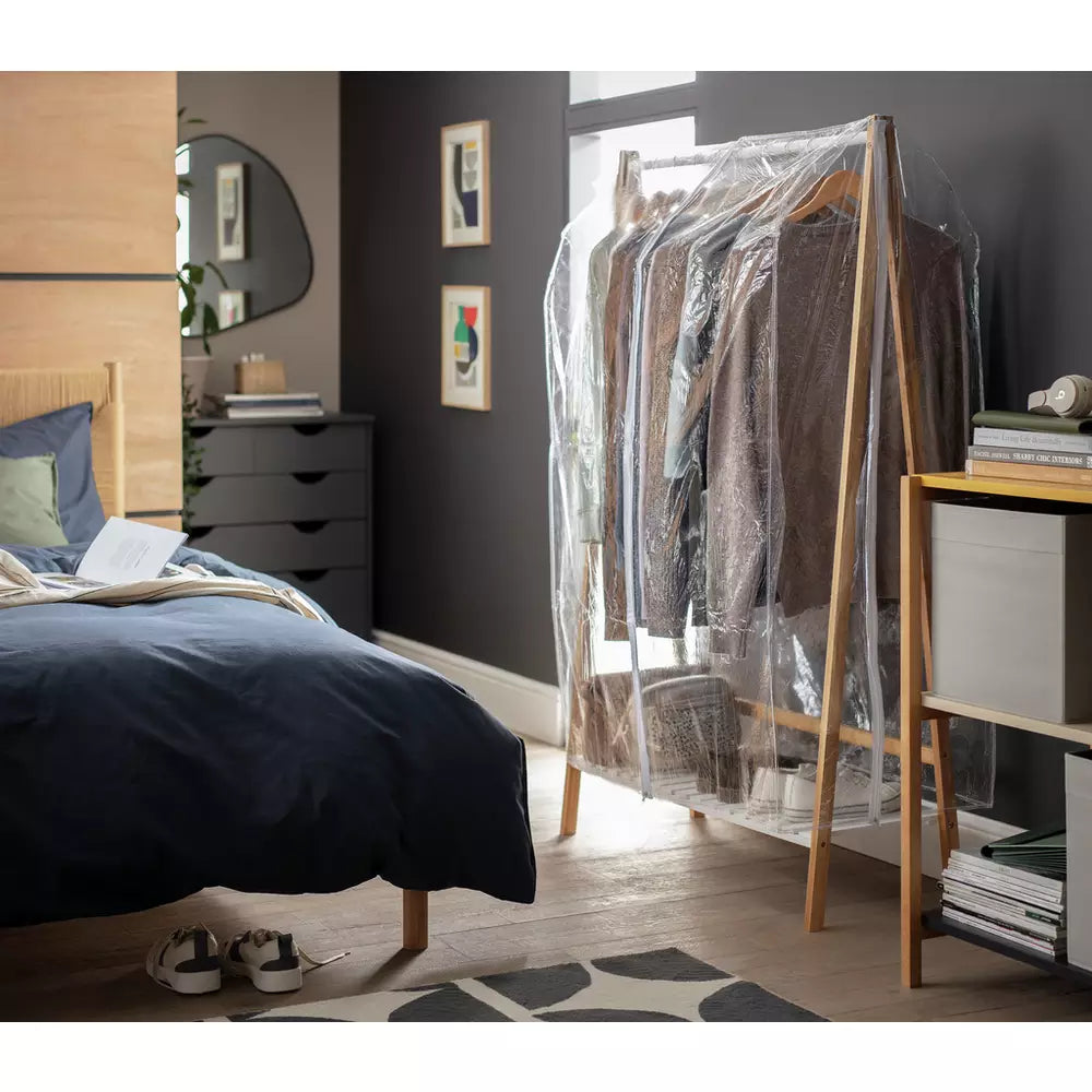 Argos Home Single Clothes Rail Cover - Clear