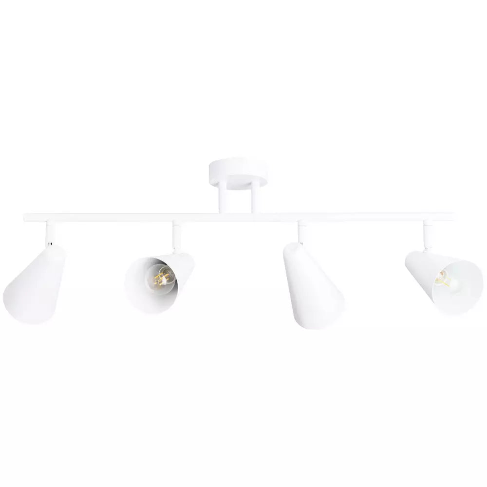 Habitat Steel 4 Lights Spotlight Bar - Matt White