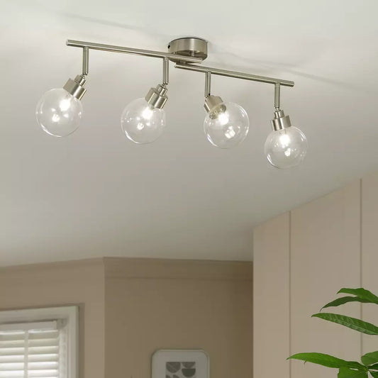 Habitat Tay 4 Lights Stainless Steel Spotlight - Chrome