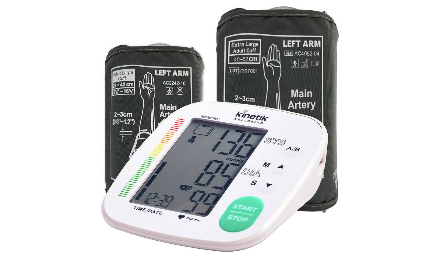 Kinetik Blood Pressure Monitor w/ universal & XL cuff