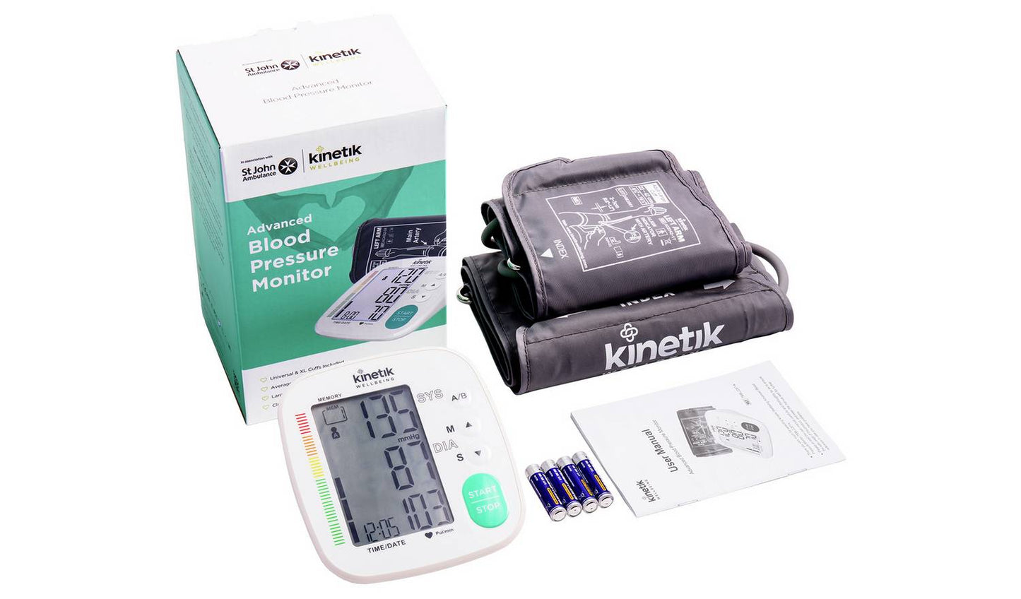Kinetik Blood Pressure Monitor w/ universal & XL cuff