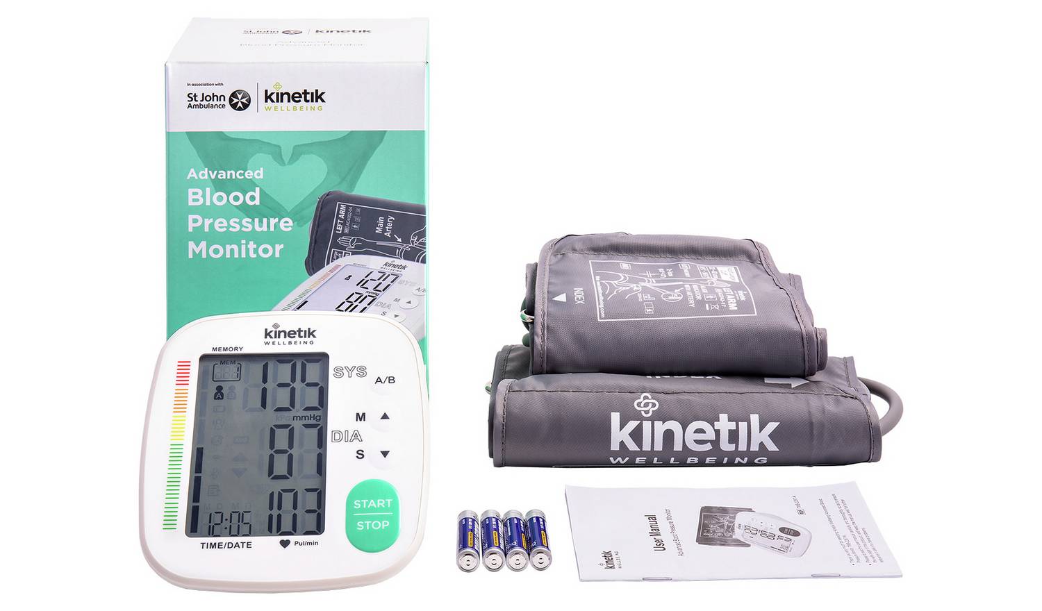 Kinetik Blood Pressure Monitor w/ universal & XL cuff
