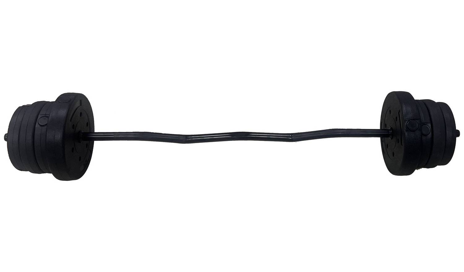 Opti Z Curl Vinyl Barbell Weight Set - 25kg