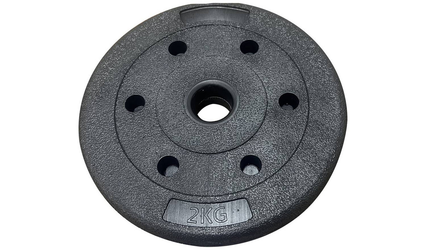Opti Z Curl Vinyl Barbell Weight Set - 25kg