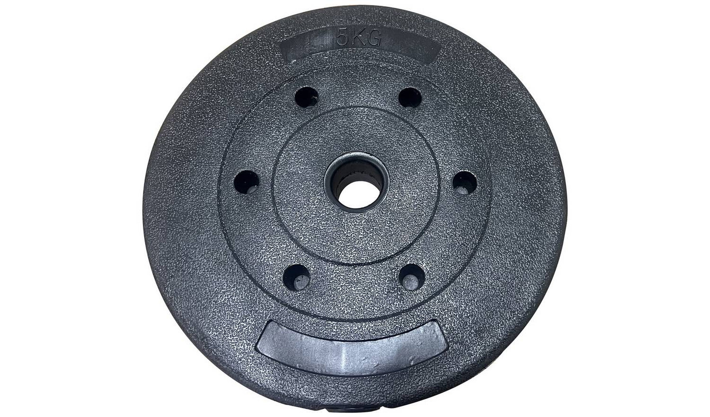 Opti Z Curl Vinyl Barbell Weight Set - 25kg
