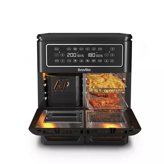 Breville VDF130 Halo Flexi 11L Dual Oven Air Fryer - Black