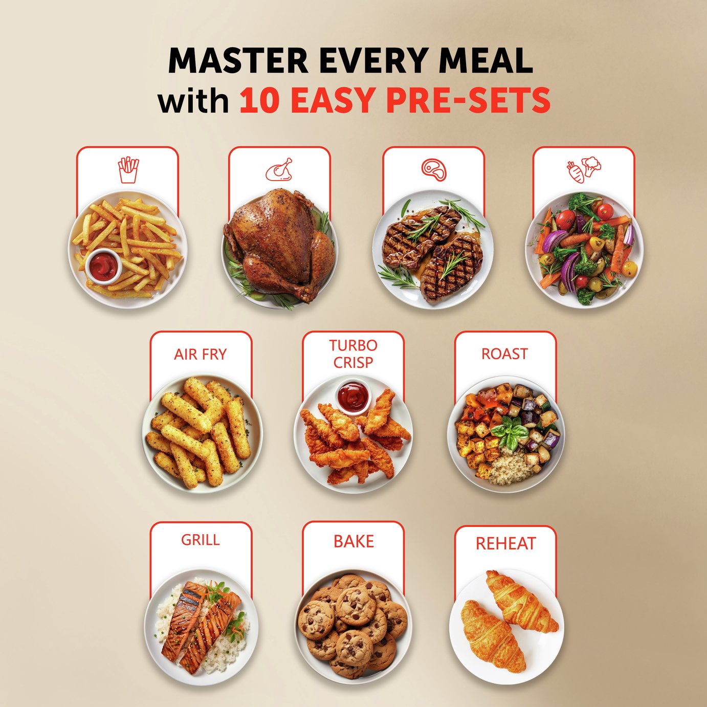 Breville VDF130 Halo Flexi 11L Dual Oven Air Fryer - Black