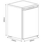 Bush MEE5585UCF Under Counter Fridge - White