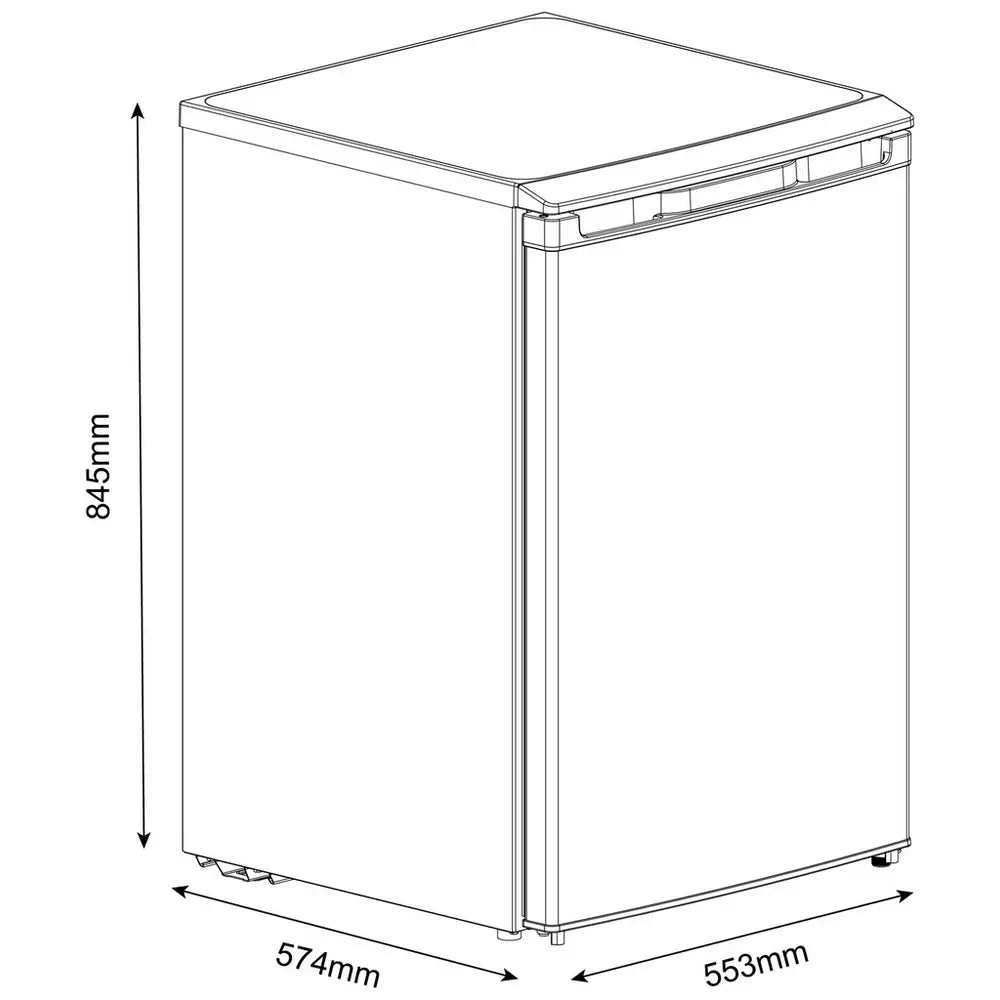 Bush MEE5585UCF Under Counter Fridge - White