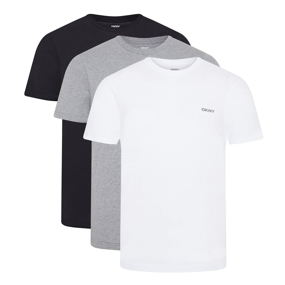 DKNY Mens 3 Pack Short Sleeve T-Shirts Giants