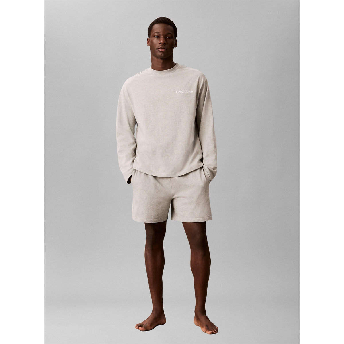 Calvin Klein Men's Lounge Long-Sleeve Cotton T-Shirt
