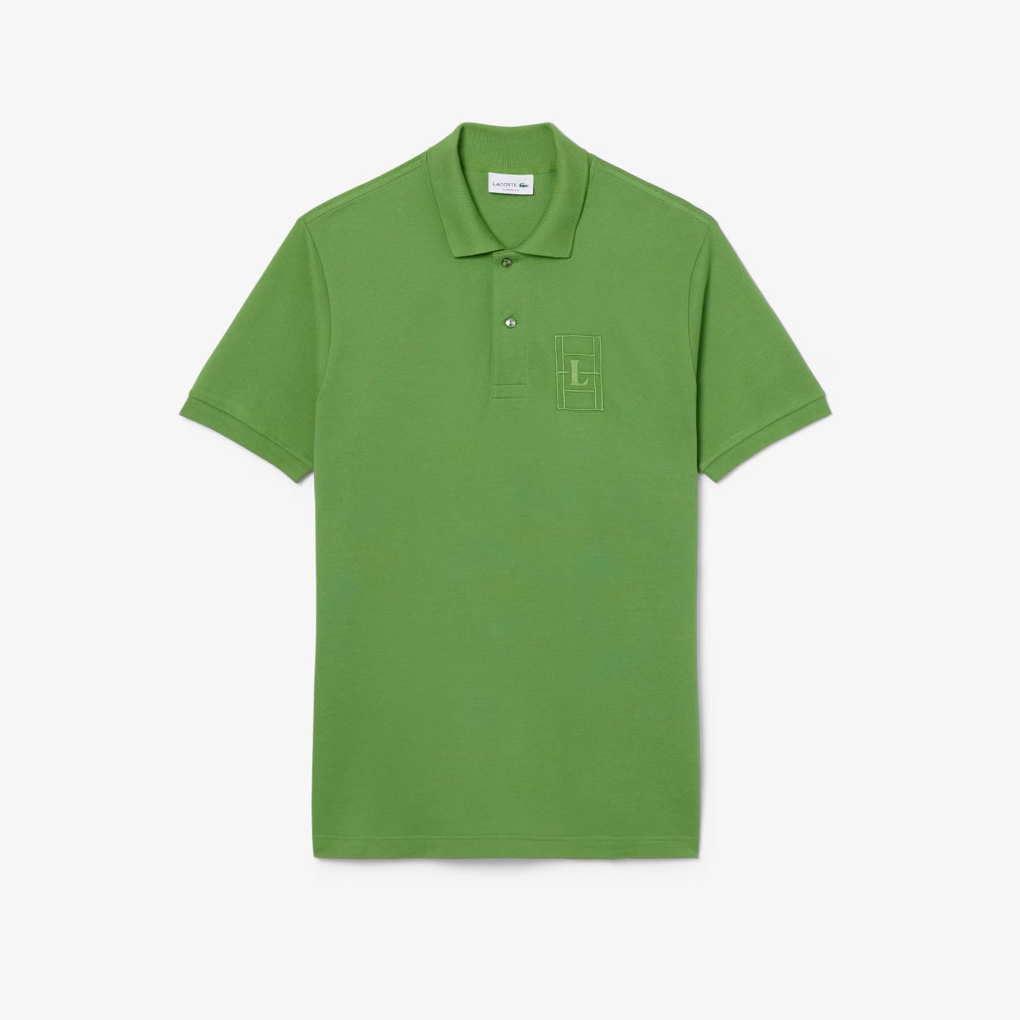 Classic Fit Embroidery Detail Petit Piqué Polo Shirt