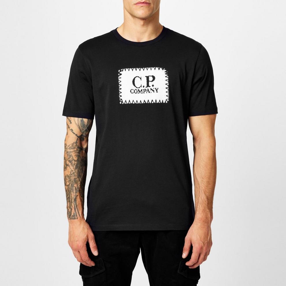 CP Company Men's Block Logo Regular Fit T-Shirt