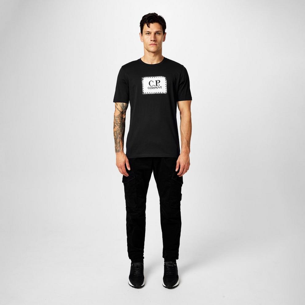 CP Company Men's Block Logo Regular Fit T-Shirt