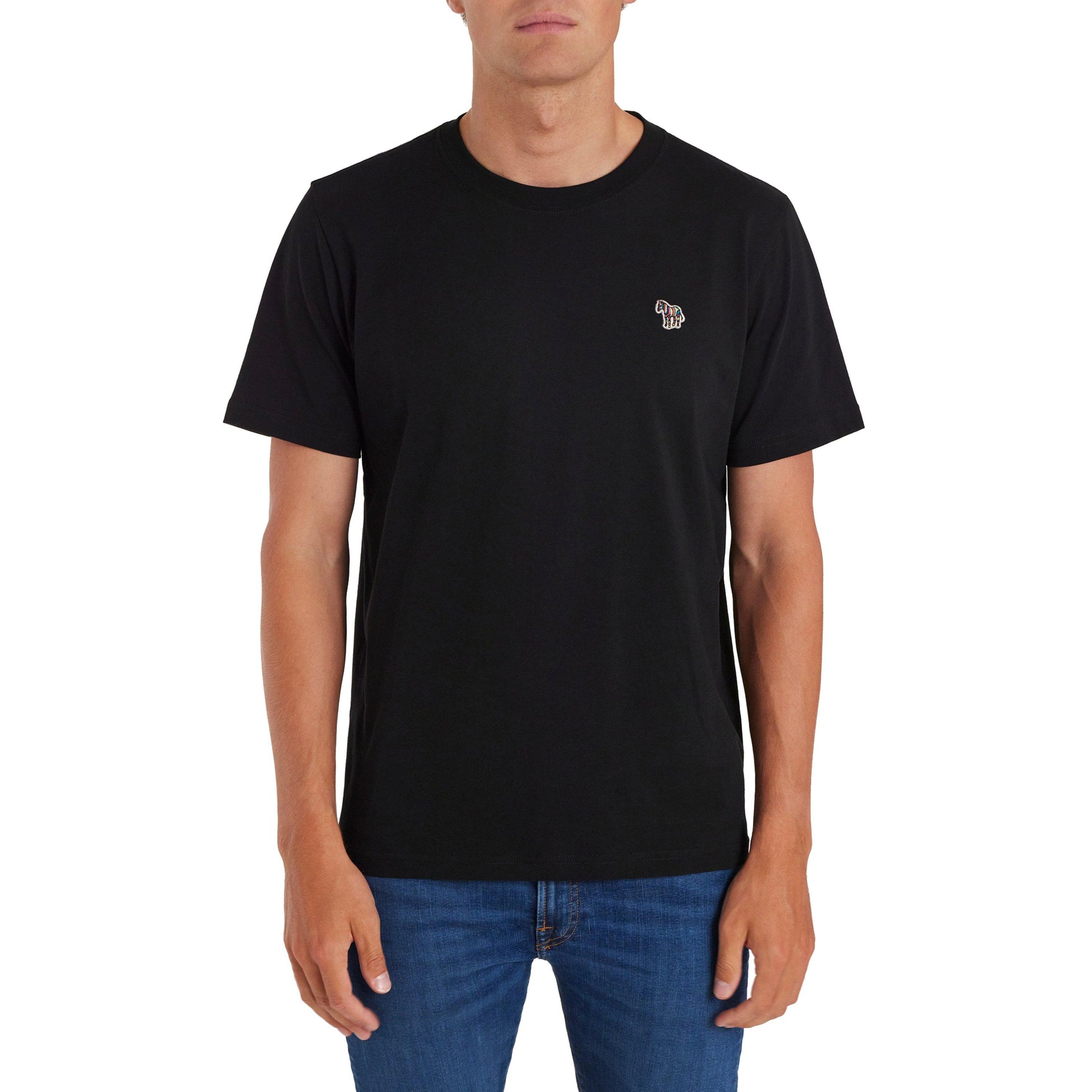 PS Paul Smith Men's Regular Fit Zebra Crew-neck T-Shirt