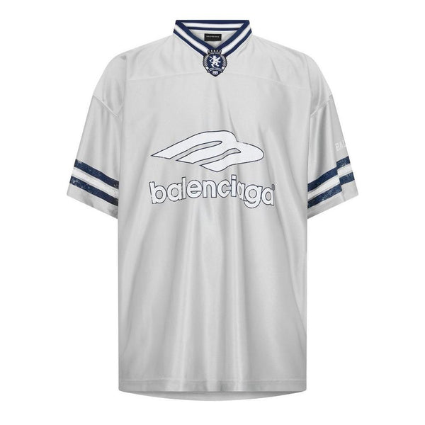 Balenciaga Men's Bal V Neck Oversized T-Shirt