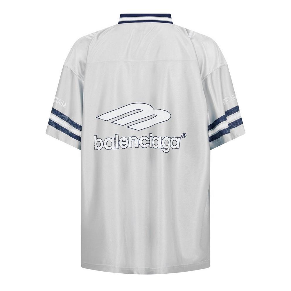 Balenciaga Men's Bal V Neck Oversized T-Shirt