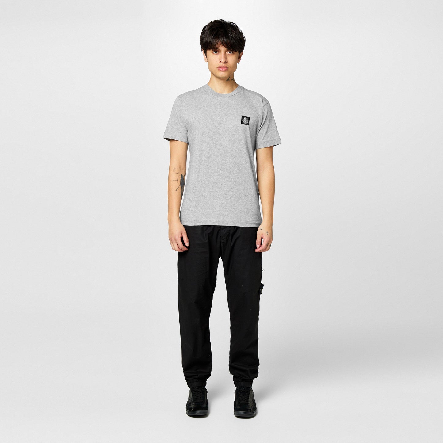 Stone Island Men's Cotton Compass Logo Patch T-Shirt