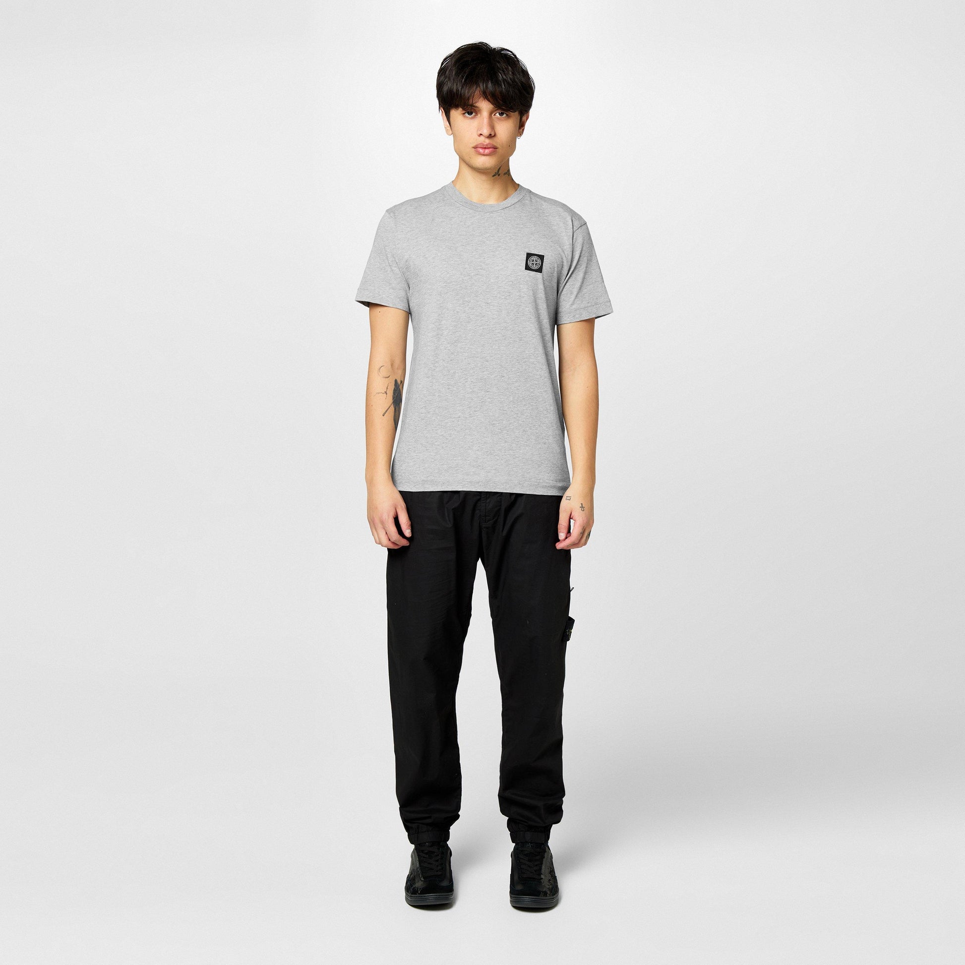 Stone Island Men's Cotton Compass Logo Patch T-Shirt