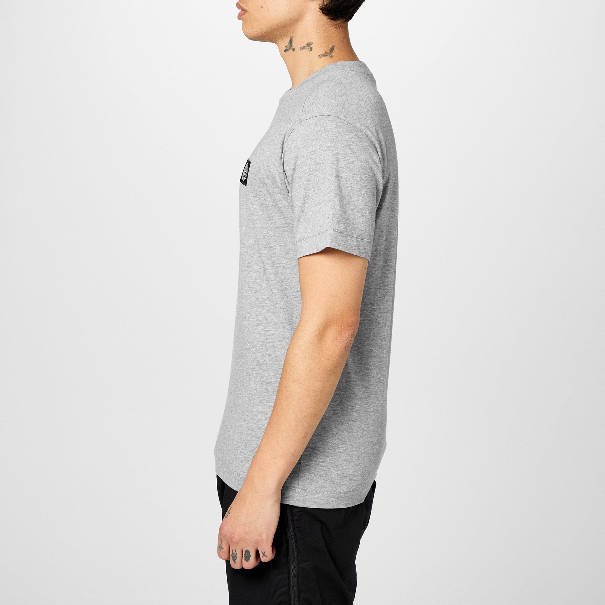 Stone Island Men's Cotton Compass Logo Patch T-Shirt