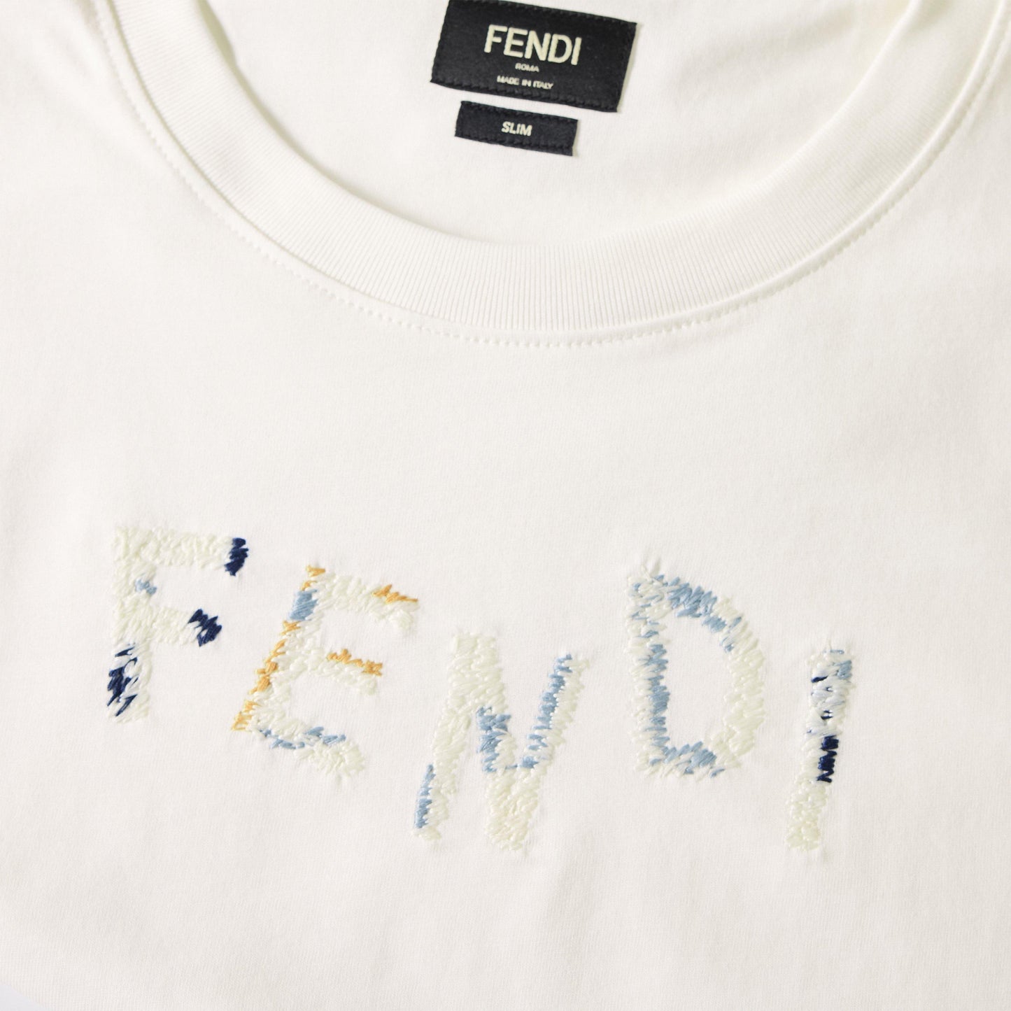 Fendi Fendi Embroid Tee Sn63