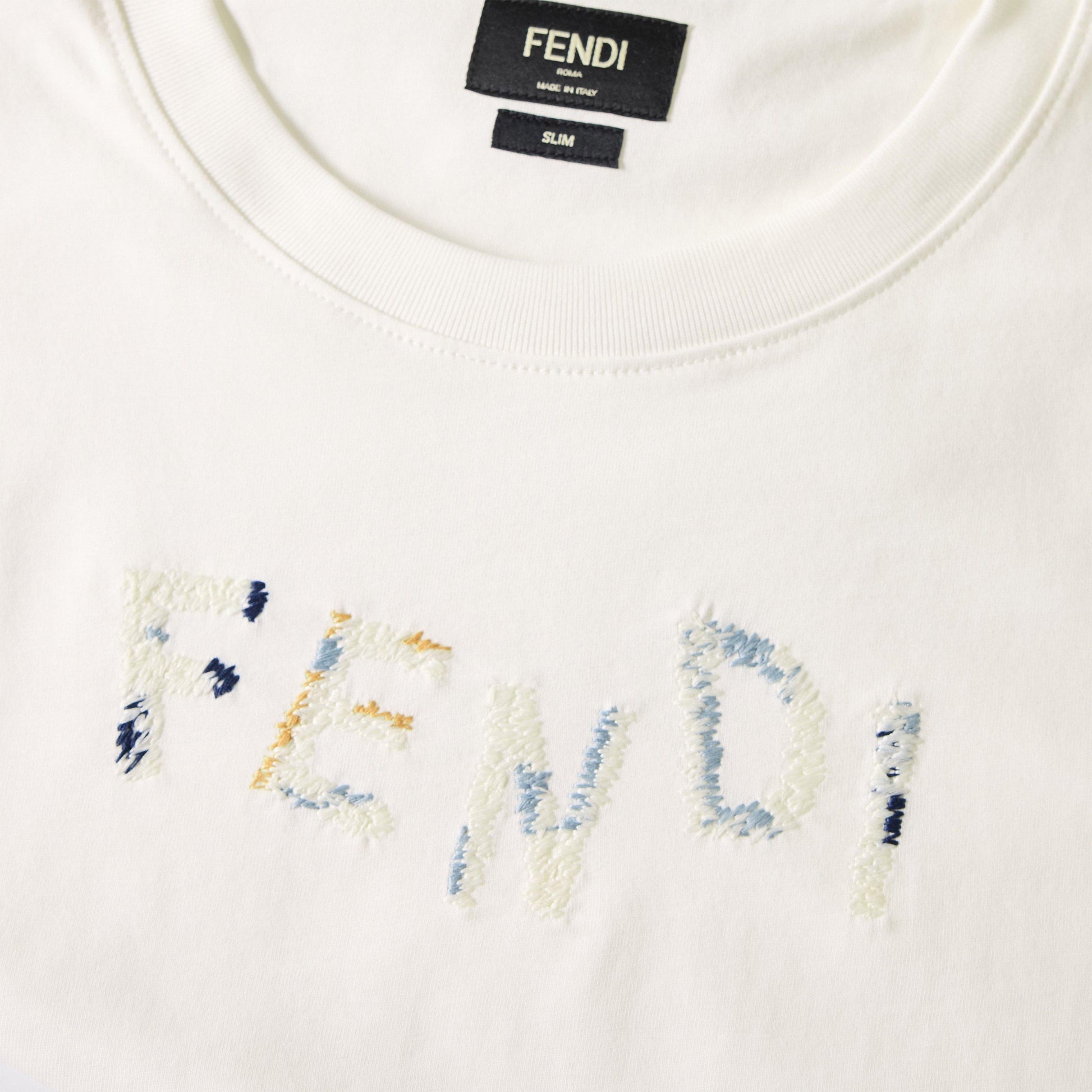Fendi Fendi Embroid Tee Sn63