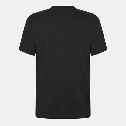 Burberry Mens Check Trim Cotton T-Shirt