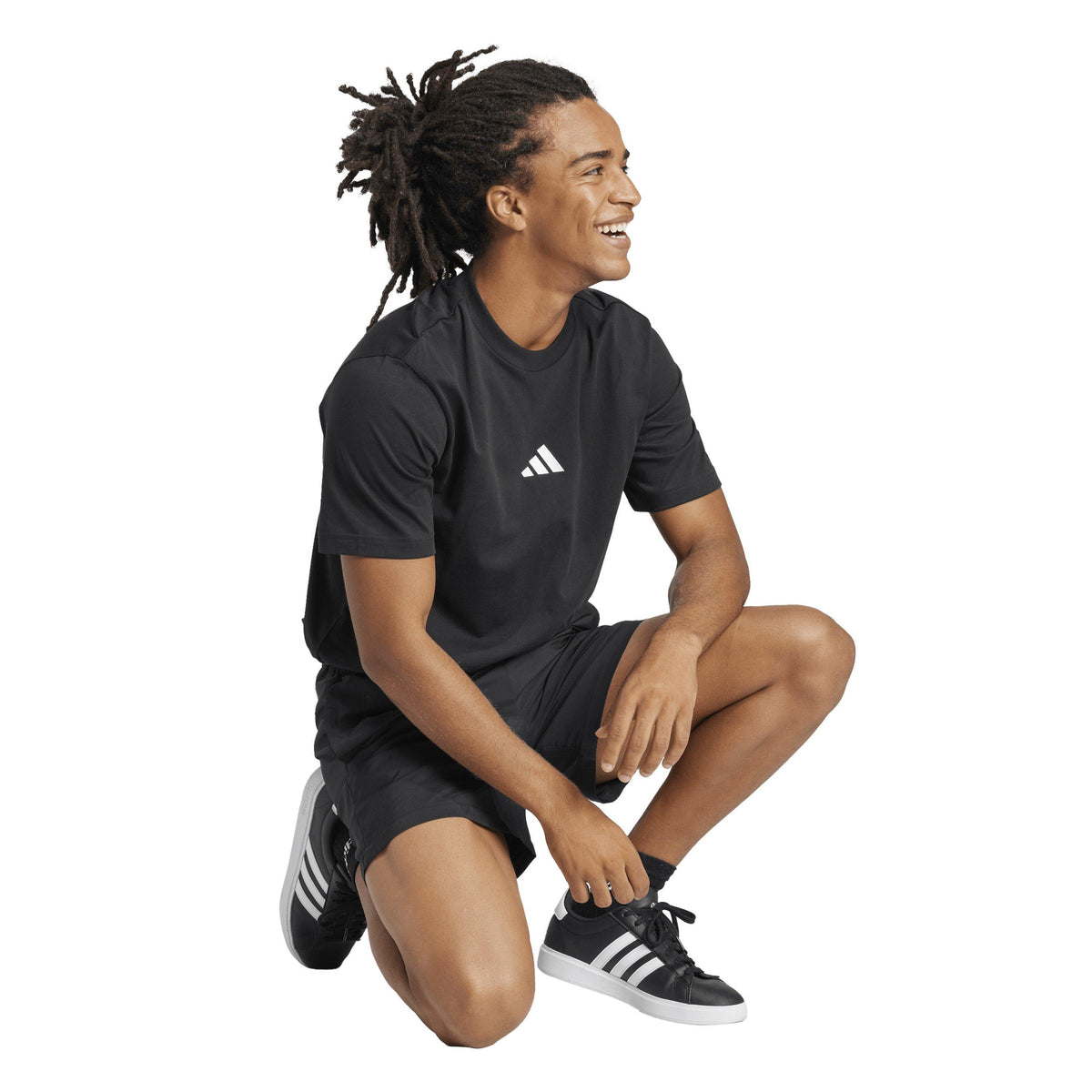 adidas Essentials Single Jersey Logo T-Shirt Mens