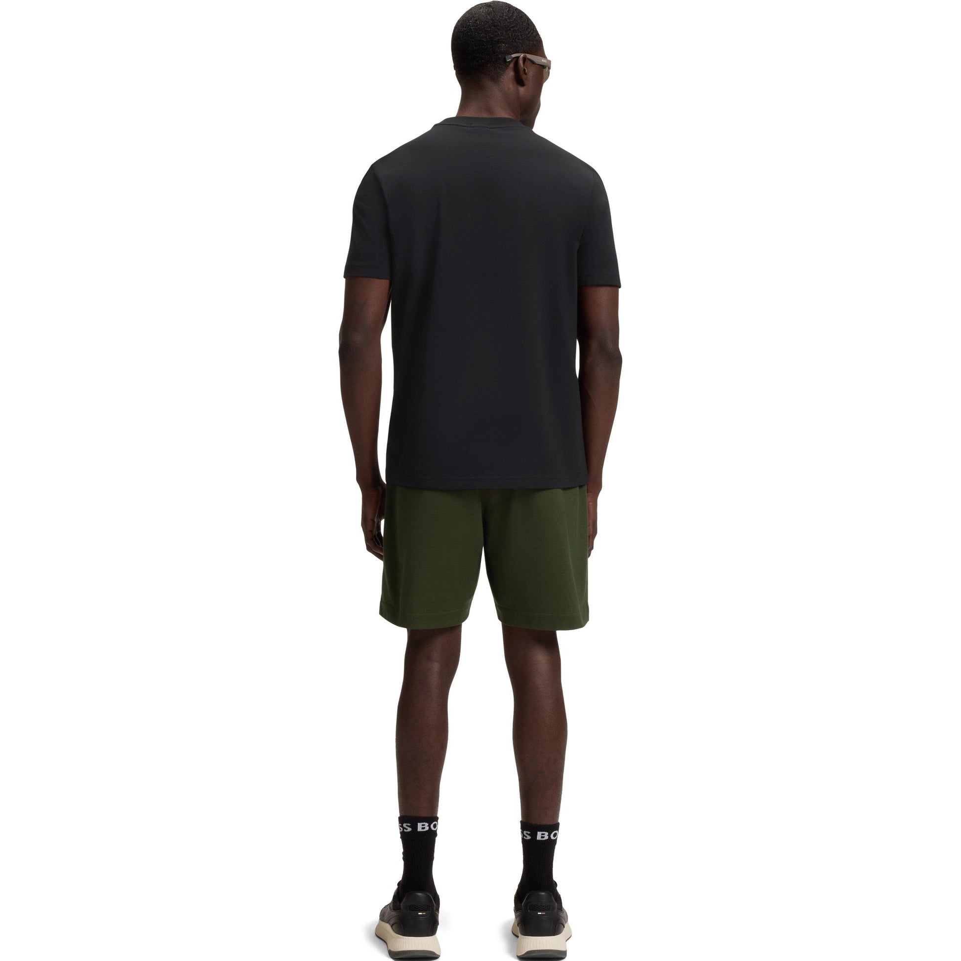 Boss Mens BOSS GREEN T-Shirt with Logo Design Stretch Cotton