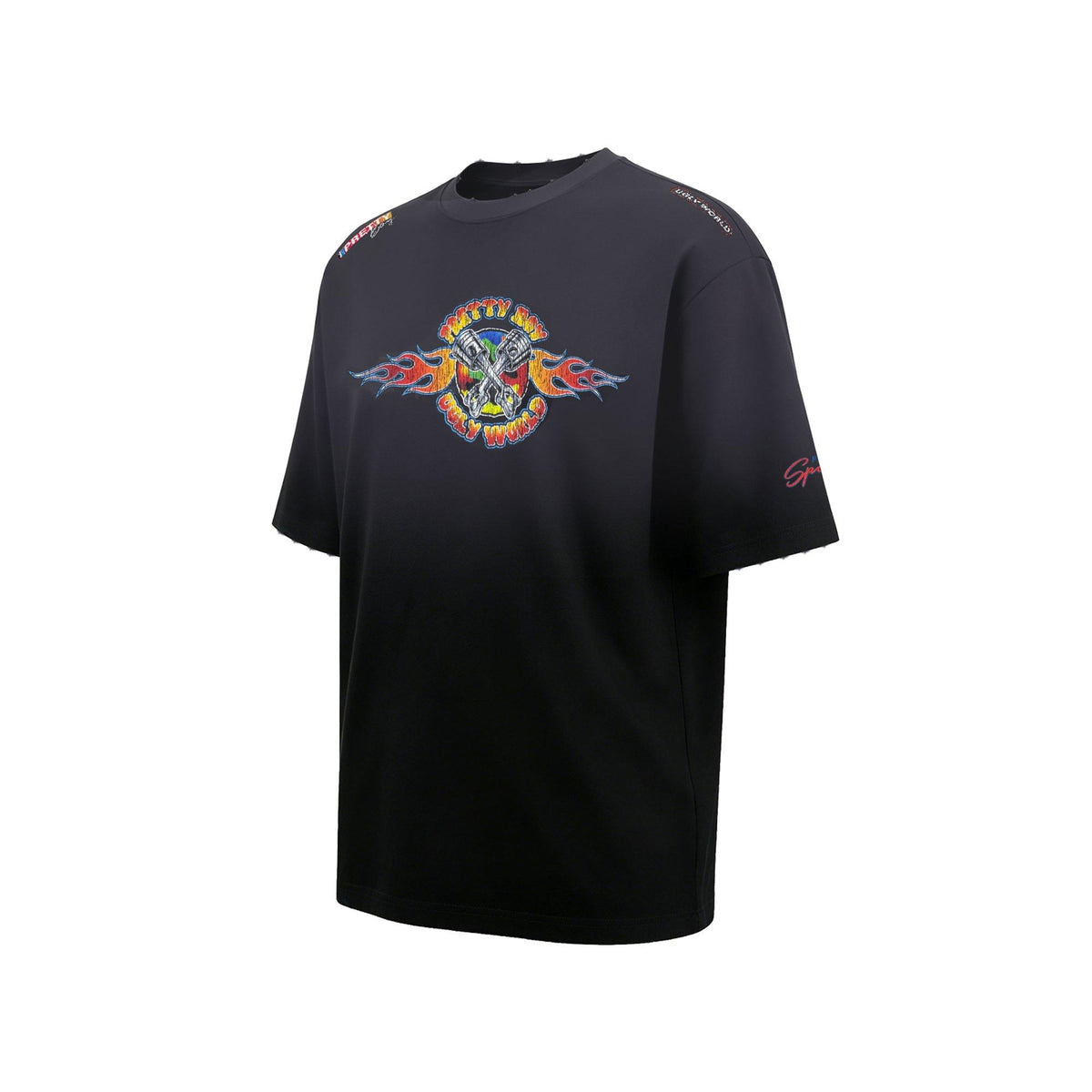 Pretty Boy Ugly World PBUW Motor Wash Short Sleeve T-shirt Mens