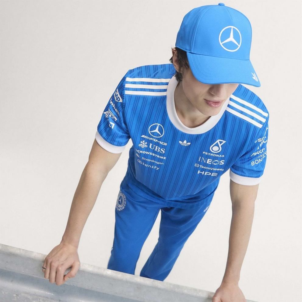 adidas Originals x Mercedes AMG Petronas Formula 1 Team Blue Wonder Driver Jersey
