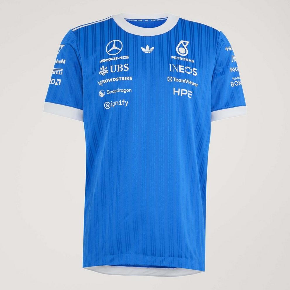 adidas Originals x Mercedes AMG Petronas Formula 1 Team Blue Wonder Driver Jersey