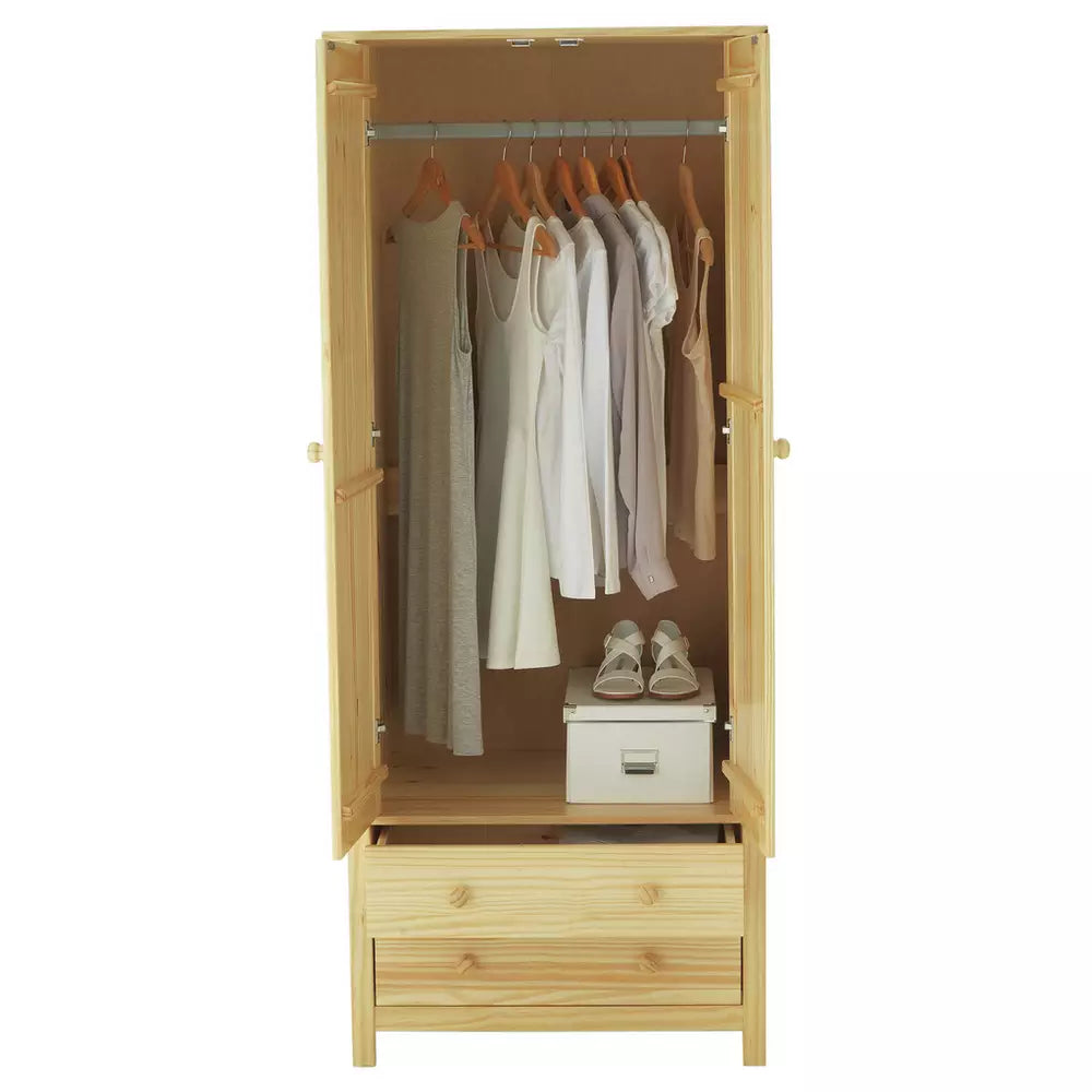 Argos Home Scandinavia 3 Piece 2 Door Wardrobe Set - Pine